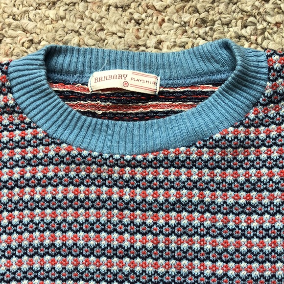 Mens Vintage Knitted Shirt - Picture 2 of 4